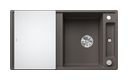 Silgranit 2 Becken  AXIA III 5 S Einbauspüle für 50 cm Unterschrank (Grau) (Grau)