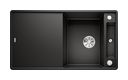 Silgranit 2 Becken  AXIA III 5 S-F Flächenbündige Spüle für 50 cm Unterschrank (Schwarz) (Schwarz)