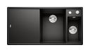 Silgranit 2 Becken  AXIA III 6 S Einbauspüle für 60 cm Unterschrank (Schwarz) (Schwarz)