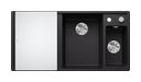 Silgranit 2 Becken  AXIA III 6 S Einbauspüle für 60 cm Unterschrank (Schwarz) (Schwarz)