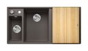 Silgranit 2 Becken  AXIA III 6 S Einbauspüle für 60 cm Unterschrank (Grau) (Grau)