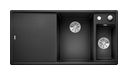 Silgranit 2 Becken  AXIA III 6 S mit Ablauffernbedienung Einbauspüle für 60 cm Unterschrank (Anthrazit) (Anthrazit)