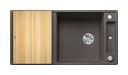 Silgranit 2 Becken  AXIA III XL 6 S Einbauspüle für 60 cm Unterschrank (Grau) (Grau)