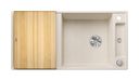 Silgranit 2 Becken  AXIA III XL 6 S Einbauspüle für 60 cm Unterschrank (Weiß) (Weiß)