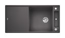 Silgranit 2 Becken  AXIA III XL 6 S mit Ablauffernbedienung Einbauspüle für 60 cm Unterschrank (Grau) (Grau)