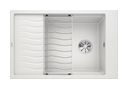 Silgranit 1 Becken  ELON XL 6 S Einbauspüle für 60 cm Unterschrank (Weiß) (Weiß)