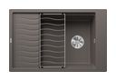 Silgranit 1 Becken  ELON XL 6 S Einbauspüle für 60 cm Unterschrank (Grau) (Grau)