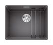 Silgranit 1 Becken  ETAGON 500-F Flächenbündige Spüle für 60 cm Unterschrank (Grau) (Grau)