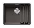 Silgranit 1 Becken  ETAGON 500-F Flächenbündige Spüle für 60 cm Unterschrank (Grau) (Grau)