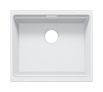Silgranit 1 Becken  ETAGON 500-U Unterbauspüle für 60 cm Unterschrank (Weiß) (Weiß)