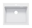 Silgranit 1 Becken  ETAGON 6 Einbauspüle für 60 cm Unterschrank (Weiß) (Weiß)
