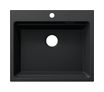 Silgranit 1 Becken  ETAGON 6 Einbauspüle für 60 cm Unterschrank (Anthrazit) (Anthrazit)