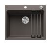 Silgranit 1 Becken  ETAGON 6-F Flächenbündige Spüle für 60 cm Unterschrank (Grau) (Grau)