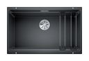 Silgranit 1 Becken  ETAGON 700-U Unterbauspüle für 80 cm Unterschrank (Anthrazit) (Anthrazit)