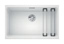 Silgranit 1 Becken  ETAGON 700-U Unterbauspüle für 80 cm Unterschrank (Weiß) (Weiß)