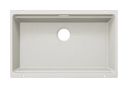 Silgranit 1 Becken  ETAGON 700-U Unterbauspüle für 80 cm Unterschrank (Weiß) (Weiß)