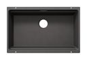 Silgranit 1 Becken  ETAGON 700-U Unterbauspüle für 80 cm Unterschrank (Grau) (Grau)