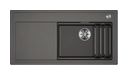 Silgranit 1 Becken  ETAGON XL 6 S Einbauspüle für 60 cm Unterschrank (Grau) (Grau)