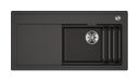 Silgranit 1 Becken  ETAGON XL 6 S Einbauspüle für 60 cm Unterschrank (Grau) (Grau)