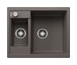 Silgranit 2 Becken  METRA 6 Einbauspüle für 60 cm Unterschrank (Grau) (Grau)