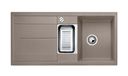 Silgranit 2 Becken  METRA 6 S Einbauspüle für 60 cm Unterschrank (Grau) (Grau)