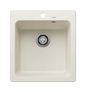Silgranit 1 Becken  NAYA 45 Einbauspüle für 45 cm Unterschrank (Weiß) (Weiß)