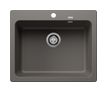 Silgranit 1 Becken  NAYA 6 Einbauspüle für 60 cm Unterschrank (Grau) (Grau)