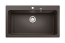 Silgranit 1 Becken  NAYA XL 9 Einbauspüle für 90 cm Unterschrank (Braun) (Braun)