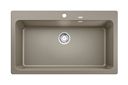 Silgranit 1 Becken  NAYA XL 9 Einbauspüle für 90 cm Unterschrank (Braun) (Braun)
