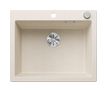 Silgranit 1 Becken  PLEON 6 Einbauspüle für 60 cm Unterschrank (Weiß) (Weiß)