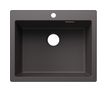 Silgranit 1 Becken  PLEON 6 Einbauspüle für 60 cm Unterschrank (Grau) (Grau)