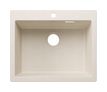 Silgranit 1 Becken  PLEON 6 Einbauspüle für 60 cm Unterschrank (Weiß) (Weiß)