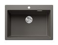 Silgranit 1 Becken  PLEON 8 Einbauspüle für 80 cm Unterschrank (Grau) (Grau)