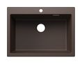 Silgranit 1 Becken  PLEON 8 Einbauspüle für 80 cm Unterschrank (Braun) (Braun)