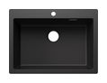 Silgranit 1 Becken  PLEON 8 Einbauspüle für 80 cm Unterschrank (Anthrazit) (Anthrazit)