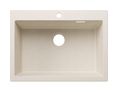 Silgranit 1 Becken  PLEON 8 Einbauspüle für 80 cm Unterschrank (Weiß) (Weiß)