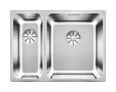 Edelstahl 2 Becken  SOLIS 340/180-U Unterbauspüle für 60 cm Unterschrank (Edelstahl) (Edelstahl)