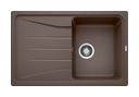 Silgranit 1 Becken  SONA 45 S Einbauspüle für 45 cm Unterschrank (Braun) (Braun)