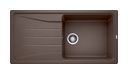 Silgranit 1 Becken  SONA XL 6 S Einbauspüle für 60 cm Unterschrank (Braun) (Braun)