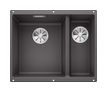 Silgranit 2 Becken  SUBLINE 340/160-U Unterbauspüle für 60 cm Unterschrank (Grau) (Grau)