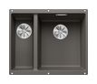 Silgranit 2 Becken  SUBLINE 340/160-U Unterbauspüle für 60 cm Unterschrank (Grau) (Grau)