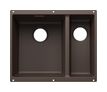 Silgranit 2 Becken  SUBLINE 340/160-U Unterbauspüle für 60 cm Unterschrank (Braun) (Braun)