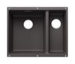 Silgranit 2 Becken  SUBLINE 340/160-U Unterbauspüle für 60 cm Unterschrank (Grau) (Grau)
