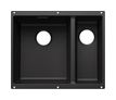 Silgranit 2 Becken  SUBLINE 340/160-U Unterbauspüle für 60 cm Unterschrank (Anthrazit) (Anthrazit)