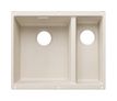 Silgranit 2 Becken  SUBLINE 340/160-U Unterbauspüle für 60 cm Unterschrank (Weiß) (Weiß)