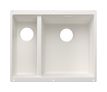 Silgranit 2 Becken  SUBLINE 340/160-U Unterbauspüle für 60 cm Unterschrank (Weiß) (Weiß)