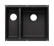 Silgranit 2 Becken  SUBLINE 340/160-U Unterbauspüle für 60 cm Unterschrank (Anthrazit) (Anthrazit)