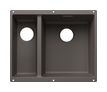 Silgranit 2 Becken  SUBLINE 340/160-U Unterbauspüle für 60 cm Unterschrank (Weiß) (Weiß)