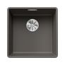 Silgranit 1 Becken  SUBLINE 400-F Flächenbündige Spüle für 50 cm Unterschrank (Grau) (Grau)