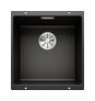 Silgranit 1 Becken  SUBLINE 400-U Unterbauspüle für 50 cm Unterschrank (Schwarz) (Schwarz)